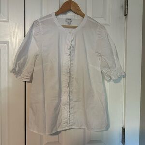 J. Crew White Blouse